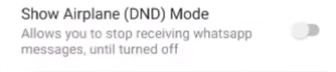 DND Mode GBWhatsApp